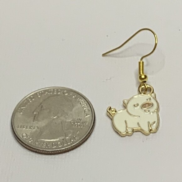 Pig Earring, Gift Idea, Animal Earring, Pig Jewelry, Hog Earring, Hog, Pig - Picture 3 of 4